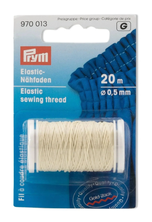 Prym - Elastic Sewing Thread - White